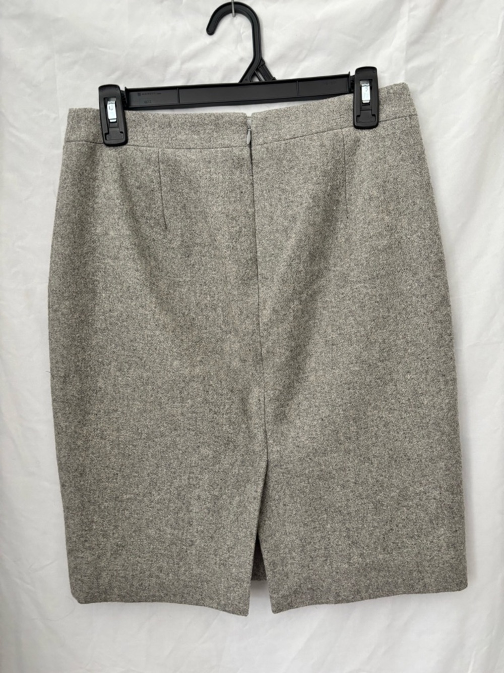 J. Crew Light Gray Wool Tweed Pencil Skirt - Picture 3 of 4